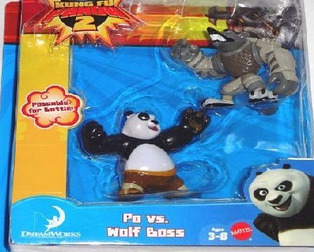 Mattel Kung Fu Panda 2 Po Vs Wolf Boss 2 Pack