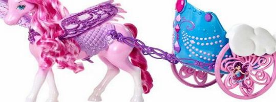 Mattel  Barbie - Mariposa and the Fairy Princess Pegasus and ``Flying Chariot``