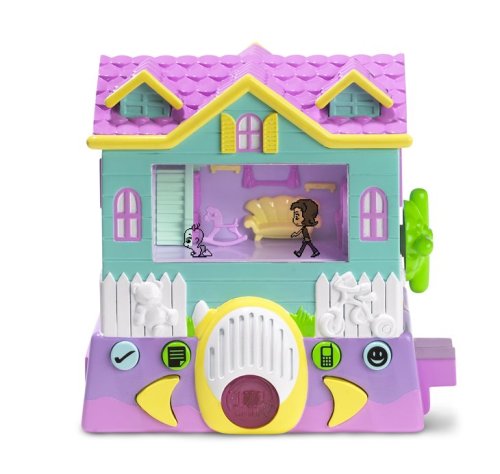 Mattel Pixel Chix Baby Care Teal House With Purple Base