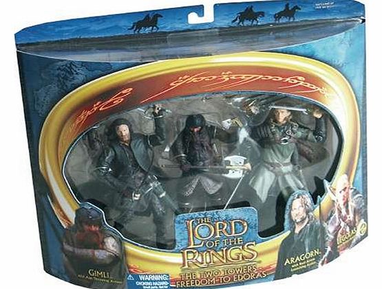 Mattel The Lord Of The Rings - The Two Towers - Freedom To Edoras - Gimli, Aragorn And Legolas Figures