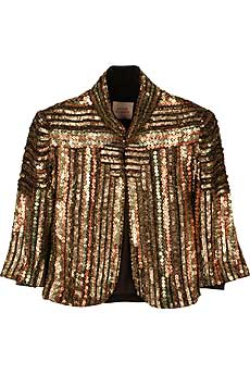 Sequined Cropped Jacket
