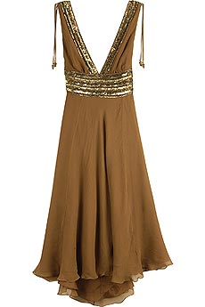 Silk Grecian dress