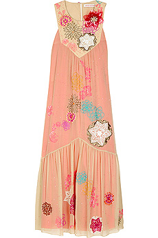 Toxic Flower embroidered dress