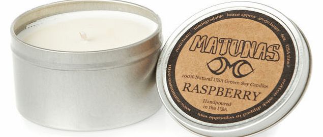 Organic Scented Rasberry Candle - 6Oz