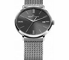 Maurice Lacroix Mens Black and Silver Eliros Watch