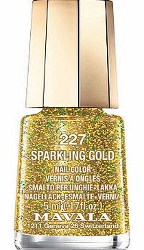 nail polish sparkling gold 5ml 10173690