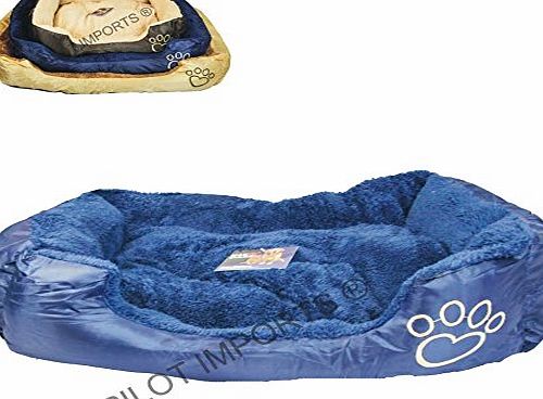 MAX-CARE MAX CARE Deluxe Soft Washable Dog Pet Warm Basket Bed Pad with Fleece Lining (((Large (75*58*19cm)))