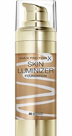 Max Factor Skin Luminizer Foundation, Bronze Number 80