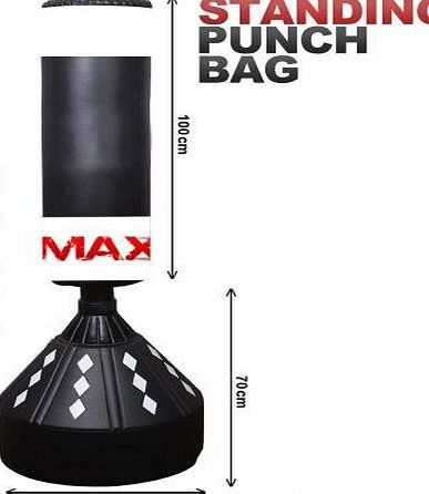 MAXSTRENGTH  Free Standing Punch Bag Heavy Duty Boxing MMA Martial Arts Sparring Punching Training Muay Thai Kickboxing (Pre Order Now! Guaranteed Delivery By 10th Dec)