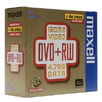 MAXELL DVD RW 4.7GB 5 PK