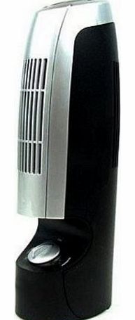 2 X Air Purifier and Ioniser Silver / Black - (TWIN PACK)