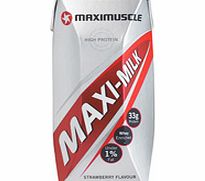 Maximuscle Maxi-milk Strawberry Rtd 330ml (qty 8