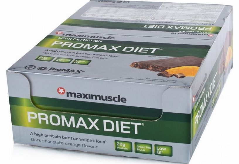 Promax Diet Bar Chocolate Orange 12