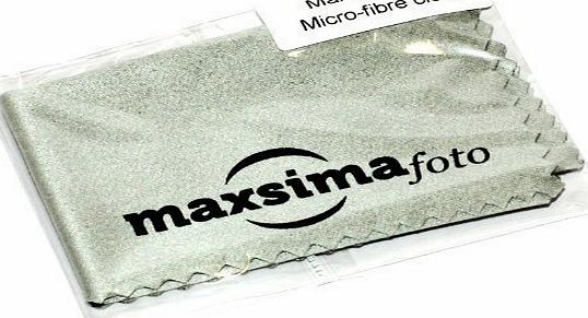 Maxsimafoto - Professional Micro Fibre Cleaning cloth - 15 x 15 cm for Lenses and cameras. Nikon, Canon, Pentax, Samsung, Olympus, Fujifilm, Sony. Also excellent for Glasses / sunglasses.