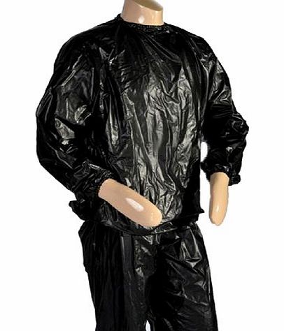 MAXSTRENGTH  Weight Loss Fitness Gym Sweat Sauna Suit - Black, One Size
