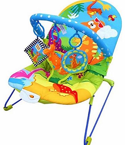 Dino world Baby Vibrating Musical Bouncy Chair, Bouncer Chair, Bouncing Chair 2015 version