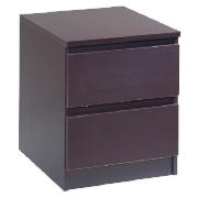 Maya 2 Drawer Bedside, Coffee