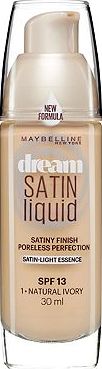 Maybelline, 2041[^]10084113001 Dream Satin Liquid Foundation Ivory