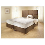 Superking Divan, Mocca Faux Suede With