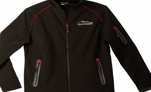 MBA-SPORT Michael Schumacher Soft Shell Jacket ``Logo Tech``, Black Black black Size:M