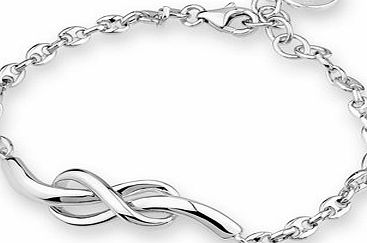 MBLife - Personalize Your Surprise Platinum Plated 925 Sterling Silver Infinity Bracelet (7``) Women Jewellery Gift