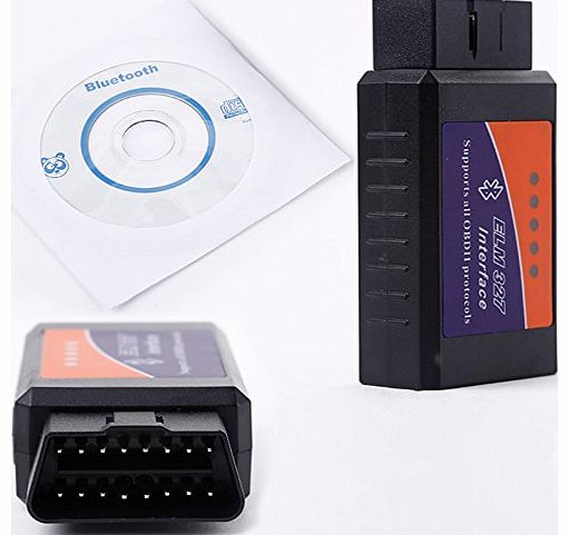 Mbuynow ELM327-A V1.5 OBD2 OBDII Bluetooth Adapter Auto Interface Scanner Car Diagnostics Torque for ANDROID