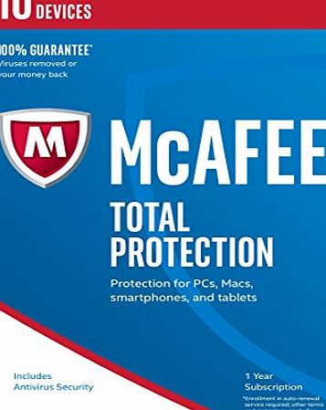 McAfee 2017 Total Protection - 10 Device (PC/Mac/Android)
