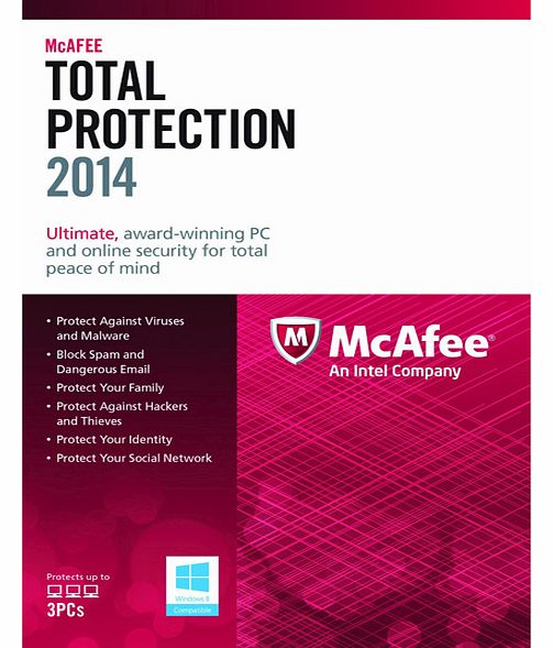 McAfee Total Protection 2014 (PC) - 3 Users