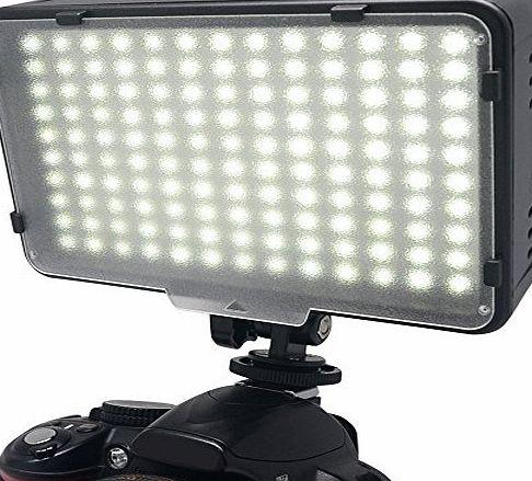 Mcoplus 130 LED Dimmable Ultra High Power Panel Digital Camera / Camcorder Video Light, LED Light for Canon, Nikon, Pentax, Panasonic,Sony, Samsung and Olympus Digital SLR Cameras (LED-130)