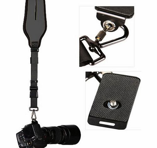 Mcoplus Extremely High Quality CAPA Ergo Version Sling Type Camera Quick Strap - Soft And Comfortable Padding - Durable Metal Hook And Mounting Plate - Suitable For A DSLR Cameras