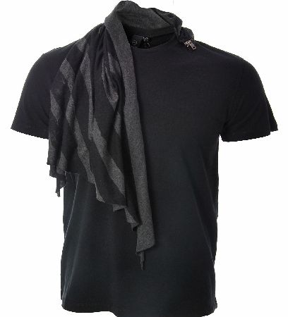 McQ Alexander McQueen Detachable Scarf T Shirt