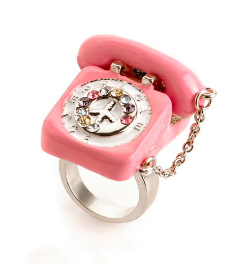 Pink And Silver Dream Phone Telephone Ring from
