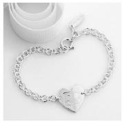 Me to You Sterling silver heart bracelet