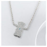 ME TO YOU STERLING SILVER TATTY TEDDY NECKLACE