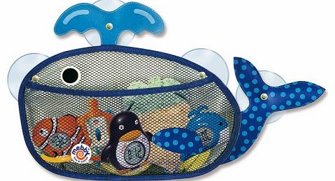 Mesh Whale Bath Toy Store Bag (Blue Mobby Whale)