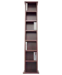 Media Storage Tower - Mahogany