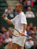 Photo Jigsaw 16x12 (40x30cm) Andre Agassi Wimbledon Tennis Championships 1999 by MirrorPrintStore