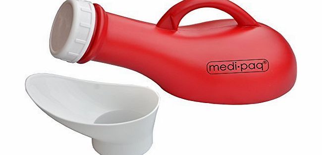 Medipaq Unisex PORTABLE URINAL - Leak & Spill PROOF - Screw Cap - Great For Children, The Elderly, To Keep In The Car Whilst Traveling or For Your Holidays