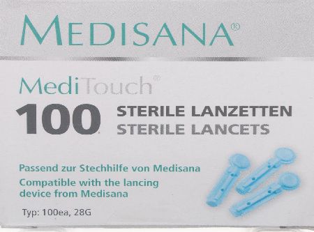 MediTouch Blood Glucose Sterile Lancets