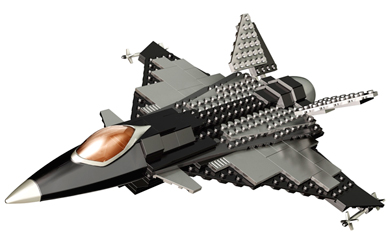 Bloks - Pro Builder Carbon Medium Set - Fighter Jet
