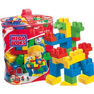 MEGA BLOKS 80 Maxi Pieces In Bag Primary Colours
