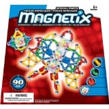 Magnetix 28288 90pc Clear Light Cubes Multi-Mix