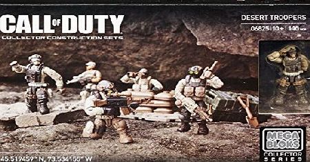 Mega Bloks Toy - Call of Duty - Desert Troopers - Collector Construction 146 Piece Playset