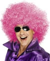 mega Huge Afro Wig - Pink