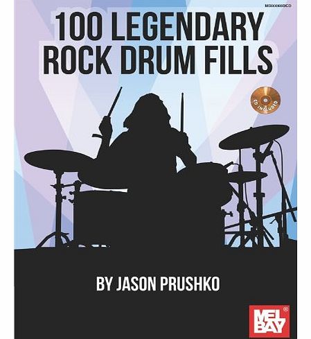 100 Lengendary Rock Drum Fills. Sheet Music, CD for Drums