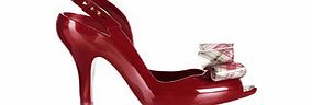 Melissa   Vivienne Westwood Red peep-toe slingback heeled shoes