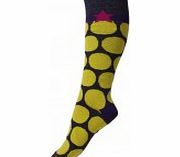 Melton Girls Lime Spot Knee High Socks L21/C2