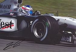Kimi Raikkonen Signed Car Photo