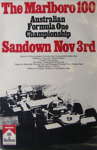 Memorabilia Posters Australian F1 Championship Sandown Poster