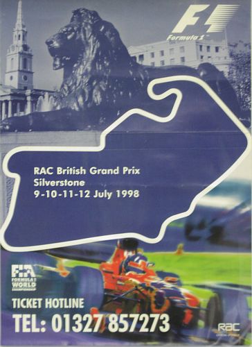 British GP 1998 Poster